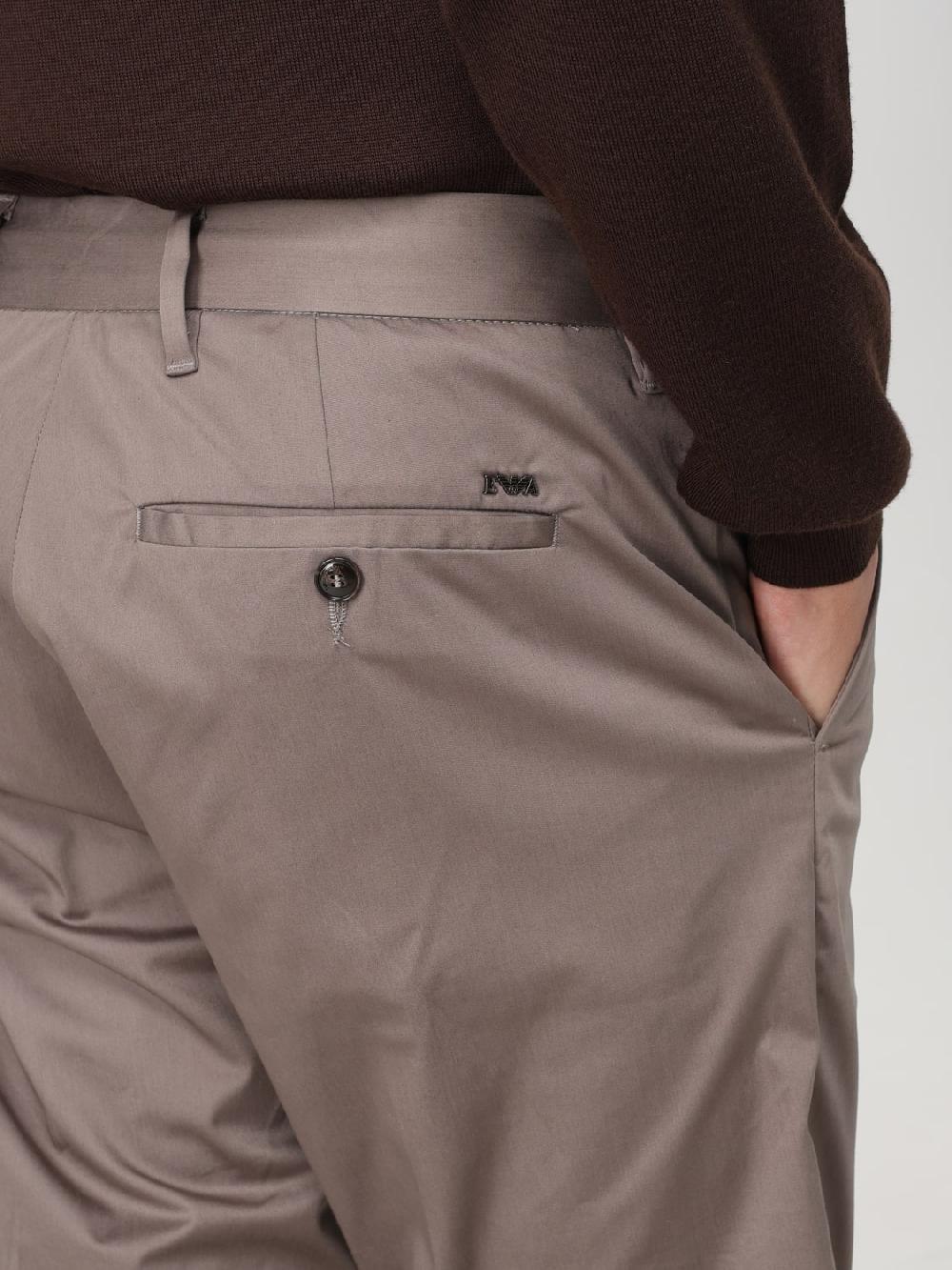 Giglio Pantalone Emporio Armani In Cotone Stretch