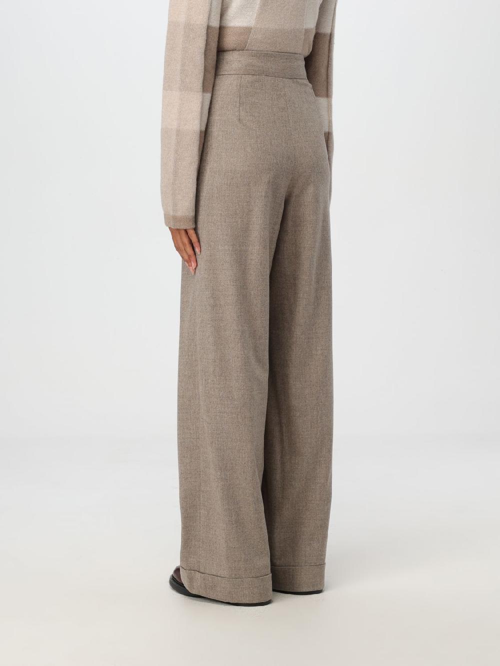 Giglio Pantalone Emporio Armani In Lana Vergine