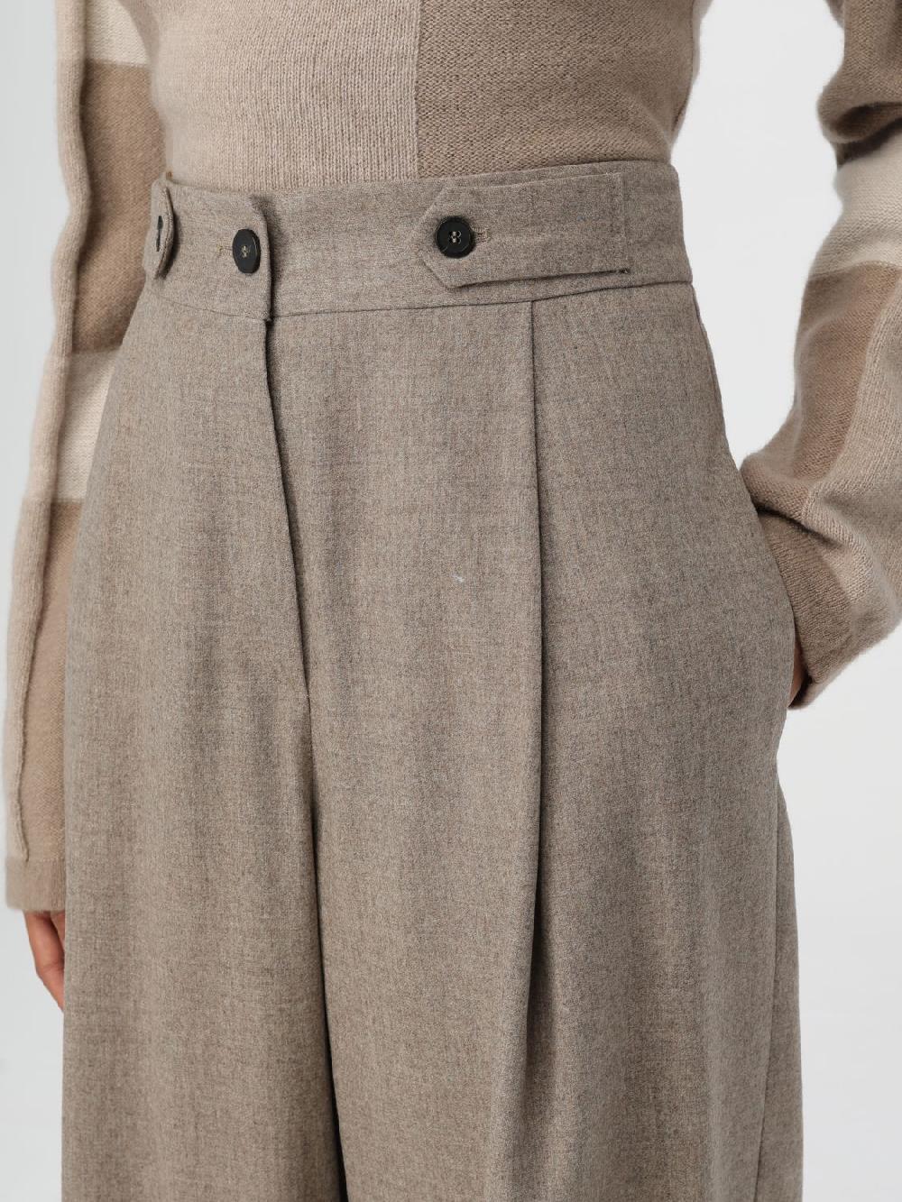 Giglio Pantalone Emporio Armani In Lana Vergine