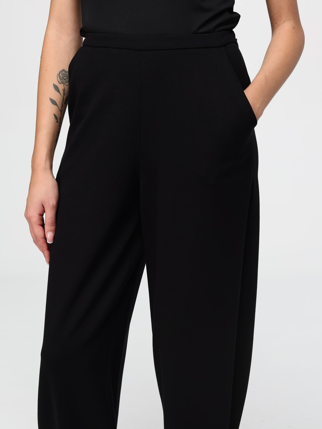 Giglio Pantalone Emporio Armani In Viscosa