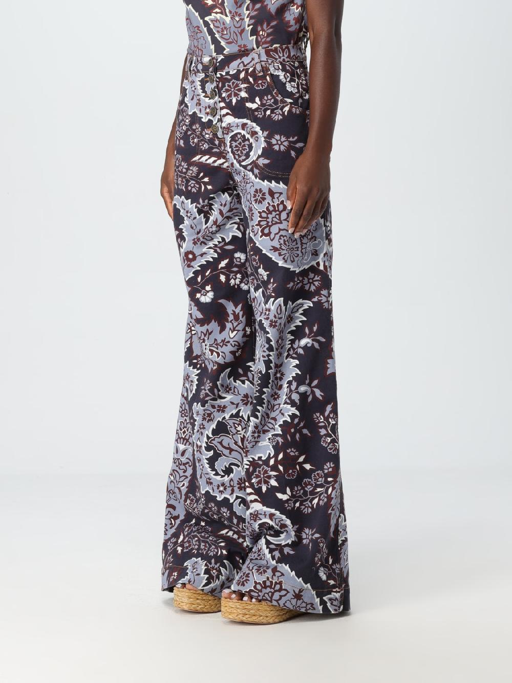 Giglio Pantalone Etro In Cotone Stampato