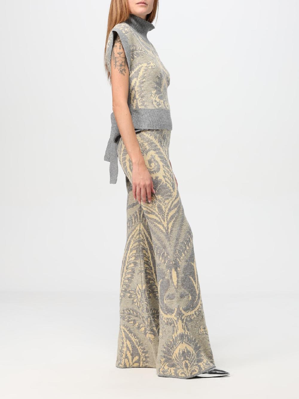 Giglio Pantalone Etro In Lana Jacquard