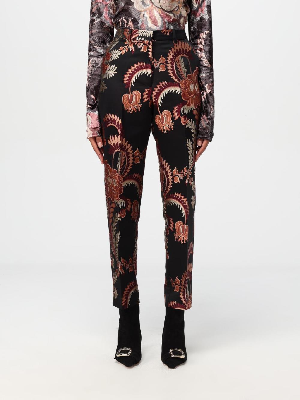 Giglio Pantalone Etro in misto cotone stampato