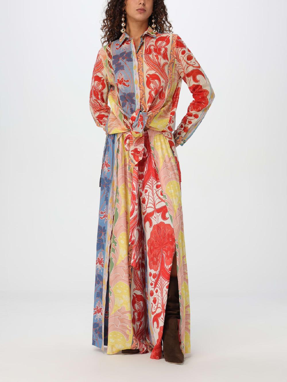 Giglio Pantalone Etro In Viscosa Stampato