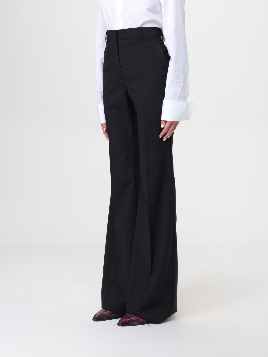 Giglio Pantalone Flare In Lana Stretch Sportmax
