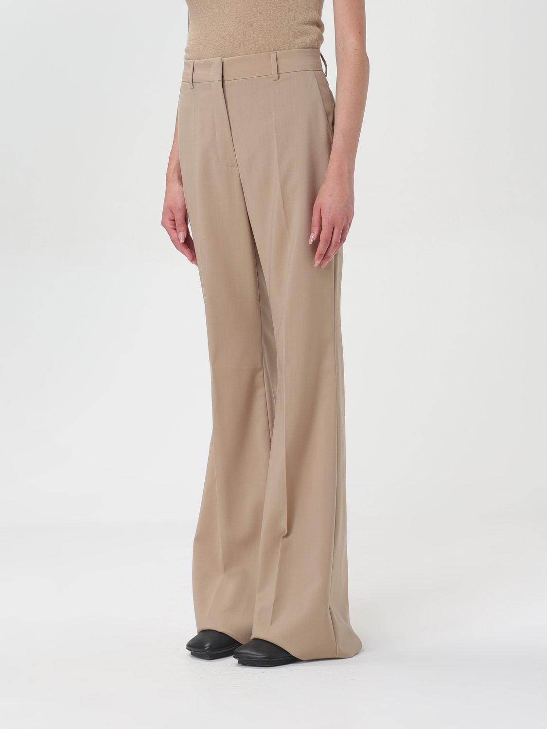 Giglio Pantalone Flare In Lana Stretch Sportmax