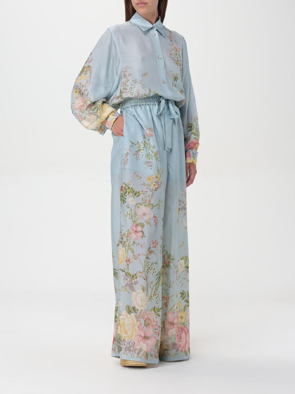 Giglio Pantalone Floreale Zimmermann Di Seta