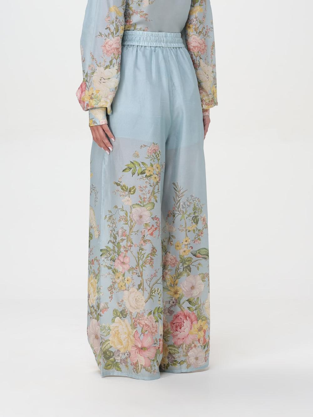 Giglio Pantalone Floreale Zimmermann Di Seta