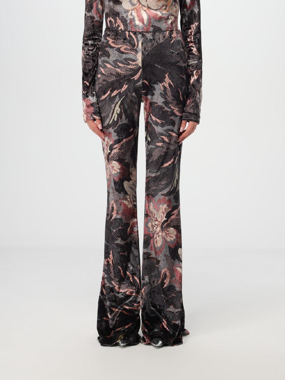 Giglio Pantalone Foliage Etro in ciniglia stampata