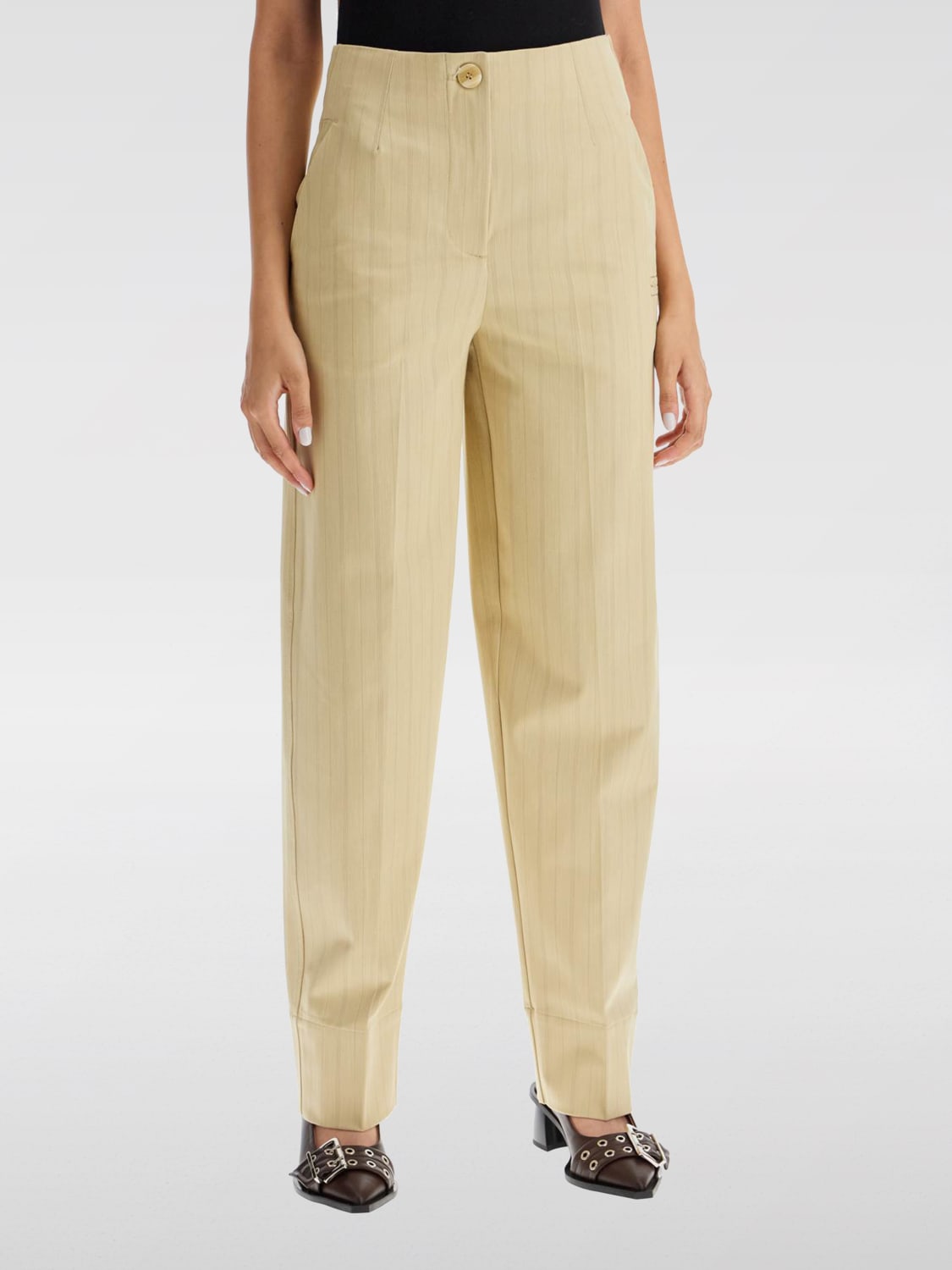 Giglio Pantalone Ganni in misto viscosa