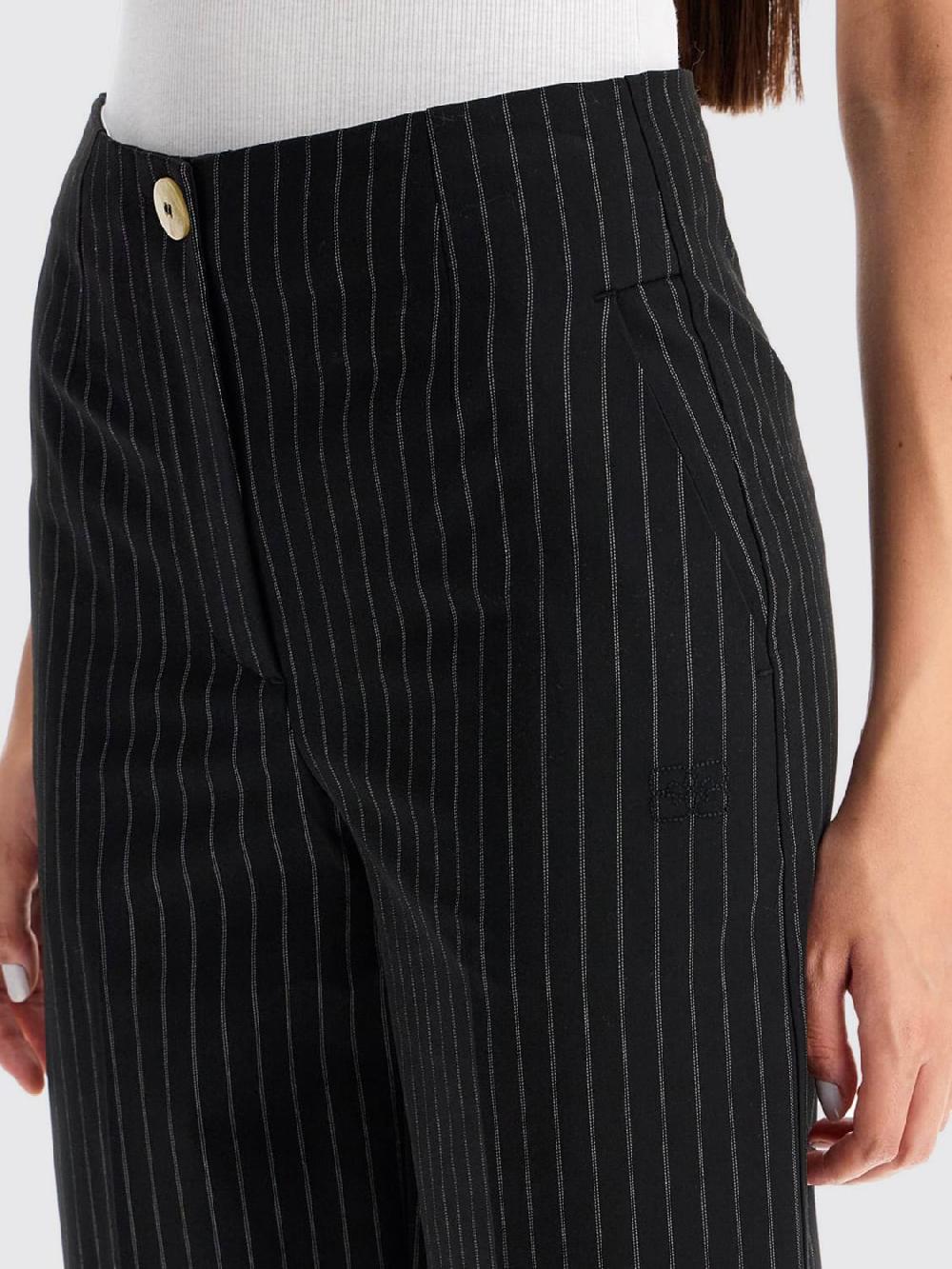 Giglio Pantalone Ganni In Misto Viscosa