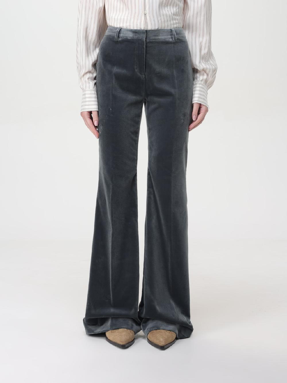 Giglio Pantalone in velluto a zampa Etro