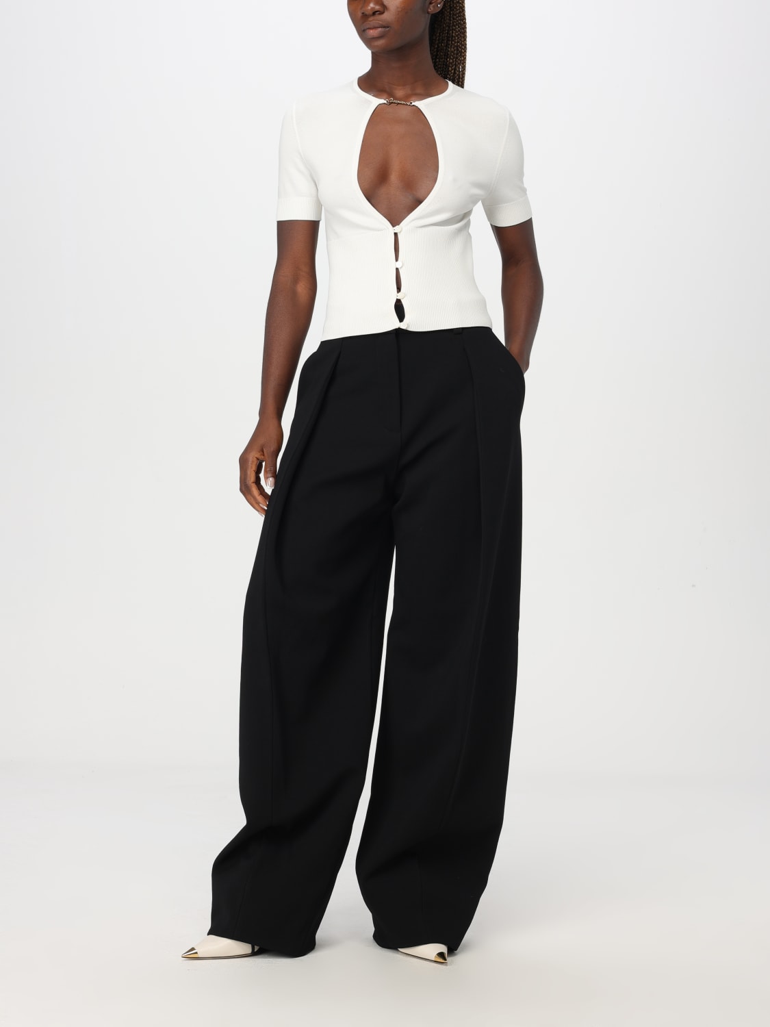 Giglio Pantalone Jacquemus In Misto Viscosa