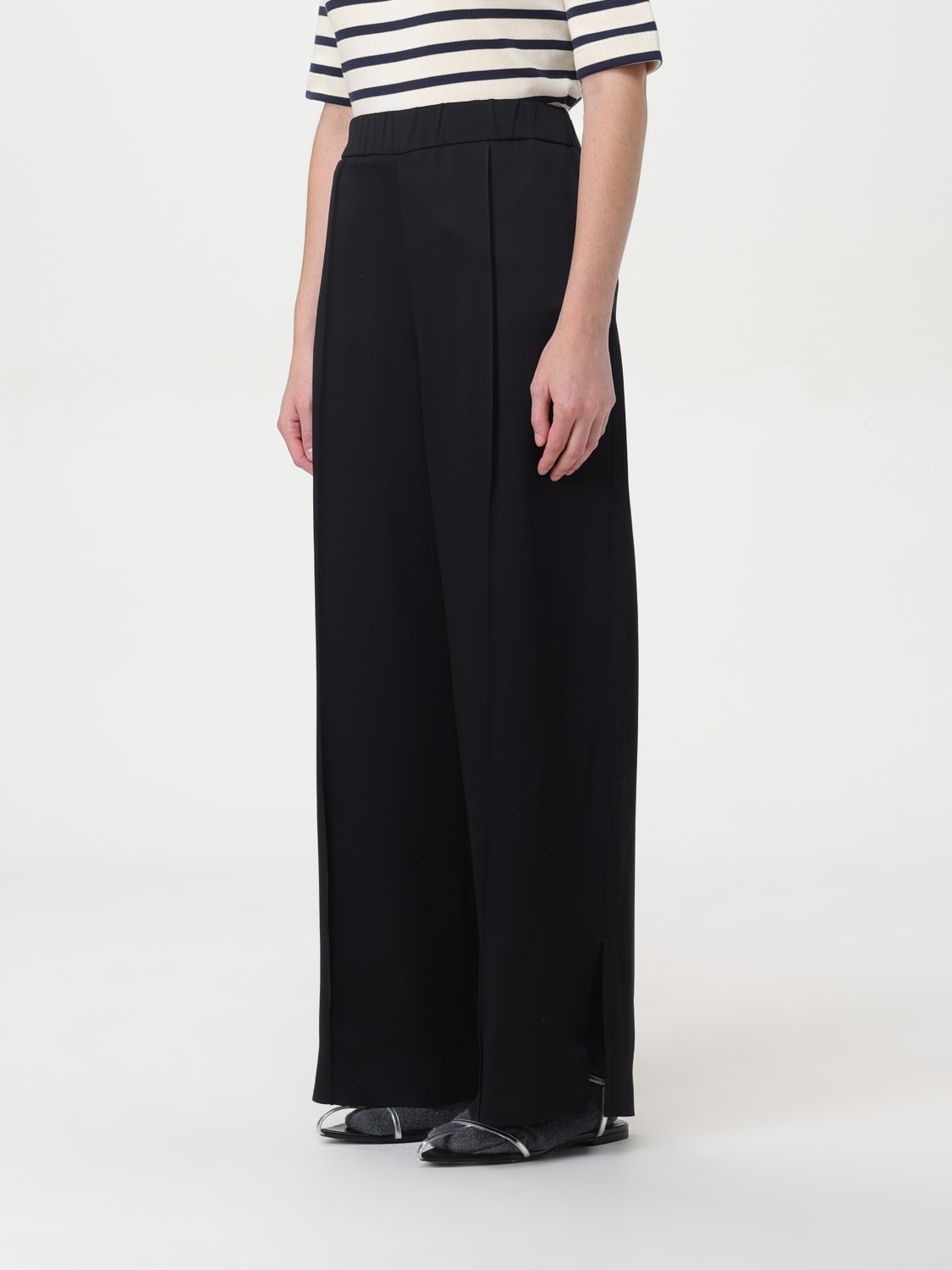 Giglio Pantalone Jil Sander In Viscosa E Acetato