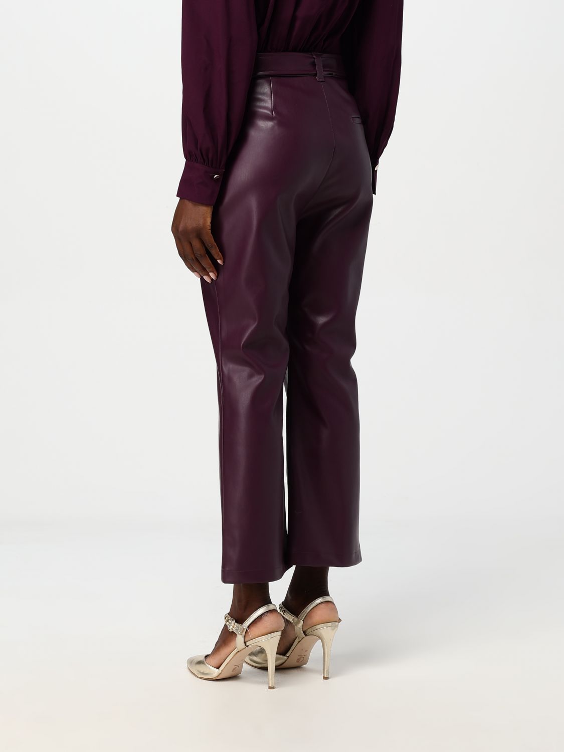 Giglio Pantalone Liu Jo In Pelle Sintetica