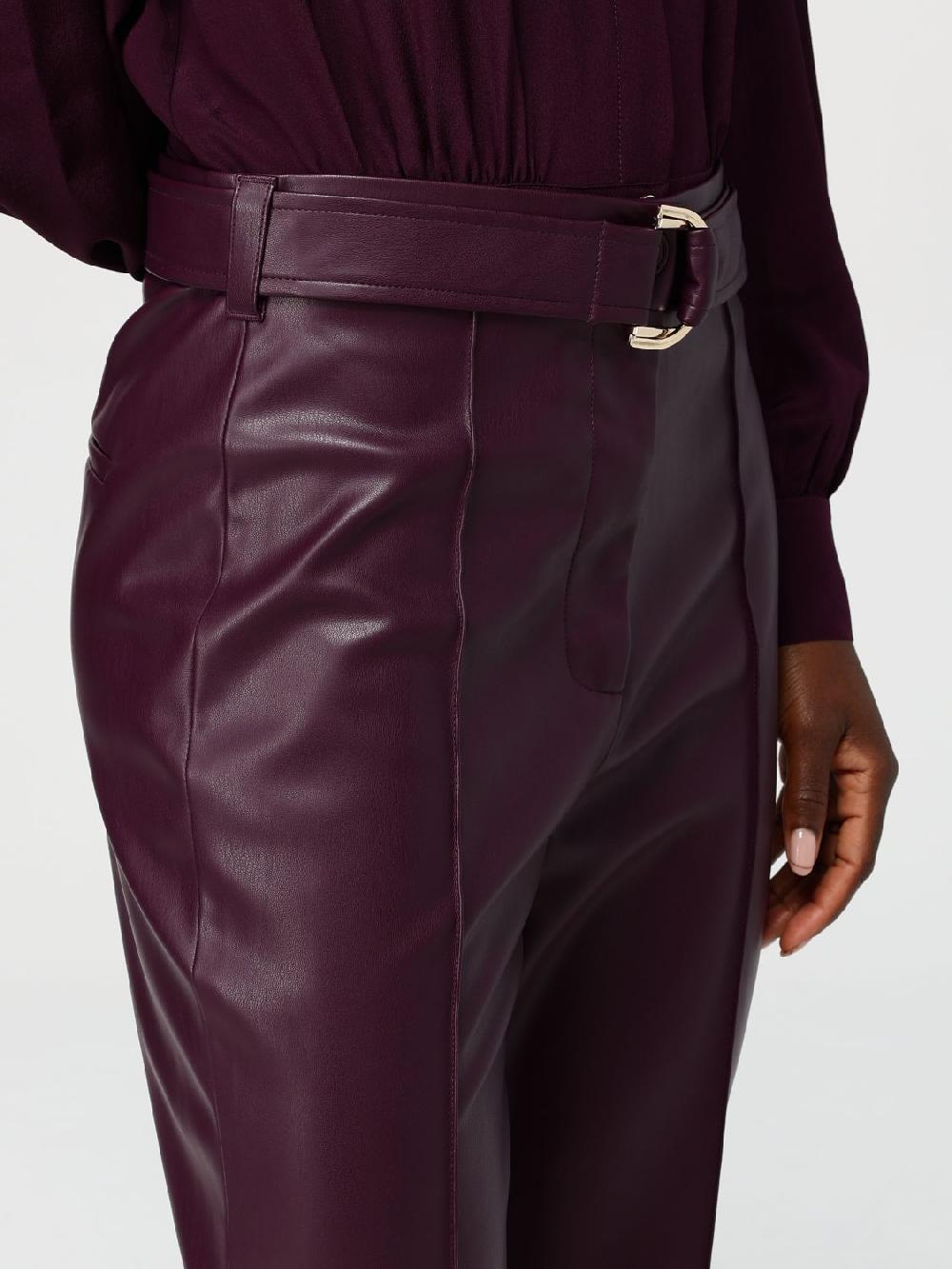 Giglio Pantalone Liu Jo In Pelle Sintetica