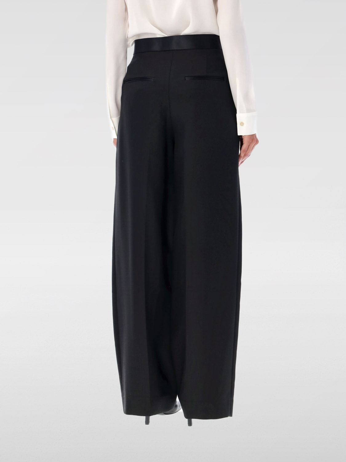 Giglio Pantalone Marine Khaite In Misto Viscosa