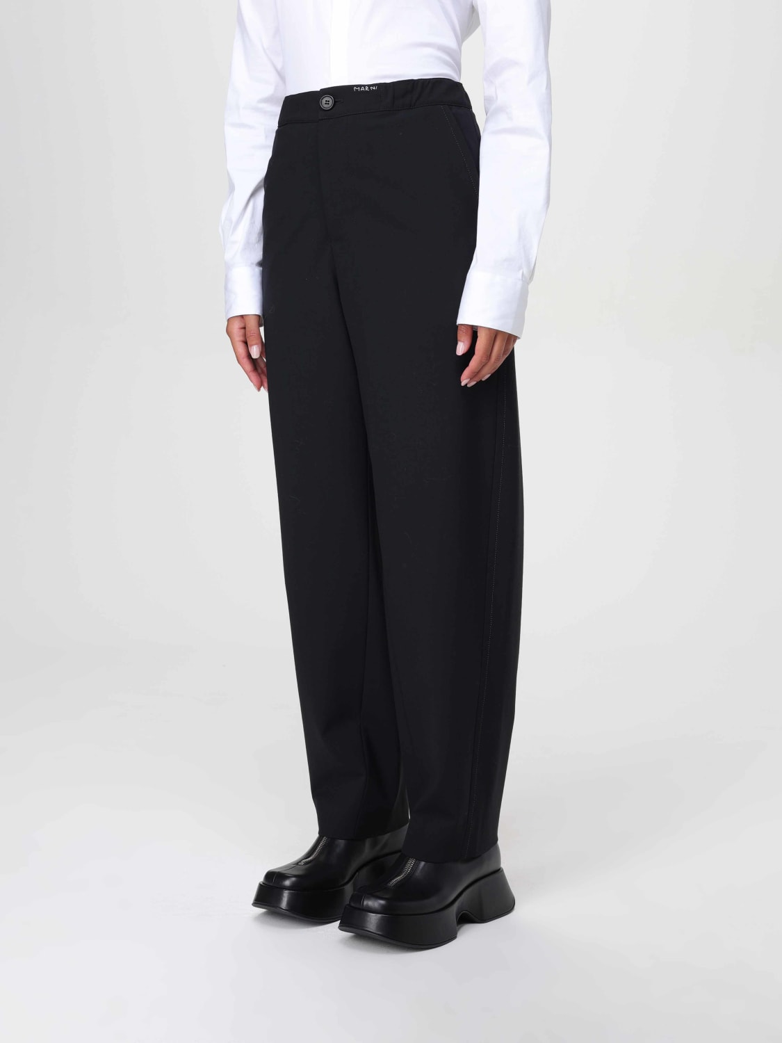 Giglio Pantalone Marni In Misto Lana Vergine