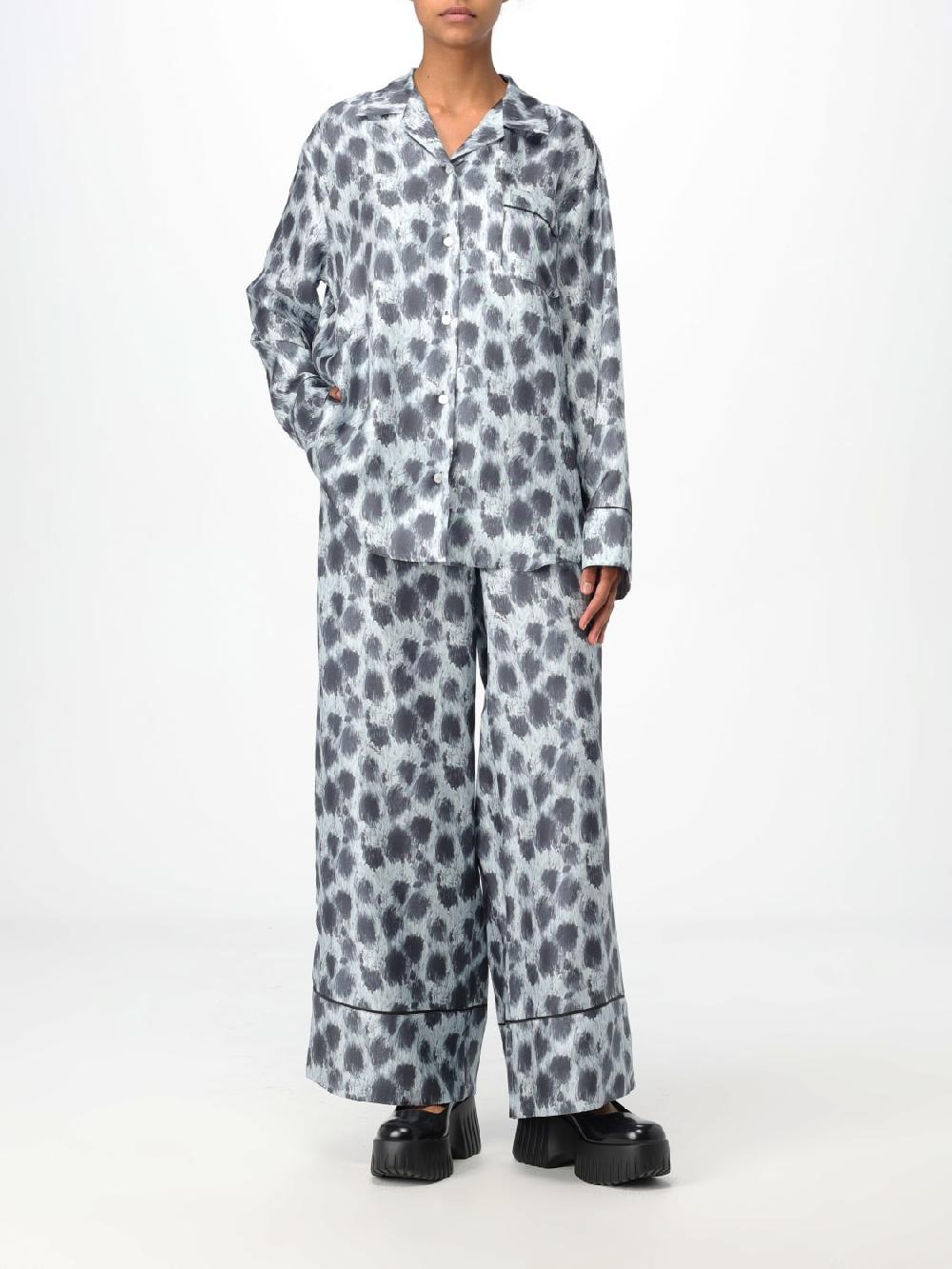 Giglio Pantalone Marni In Seta Stampata