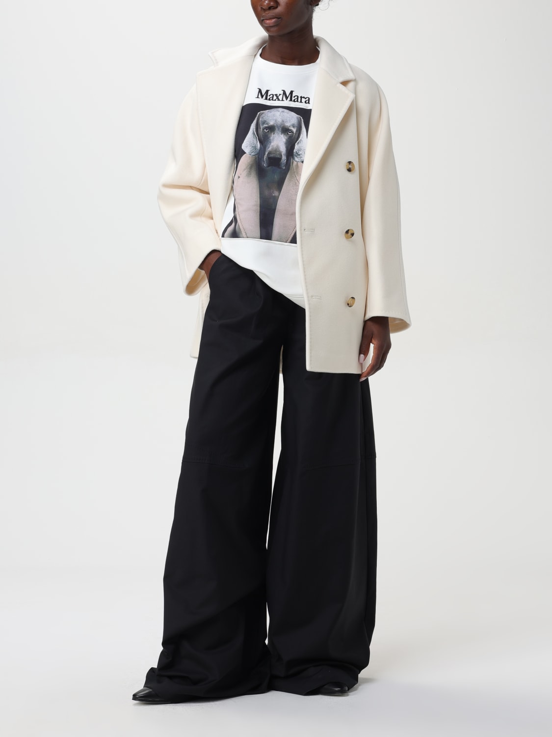 Giglio Pantalone Max Mara In Cotone Stretch