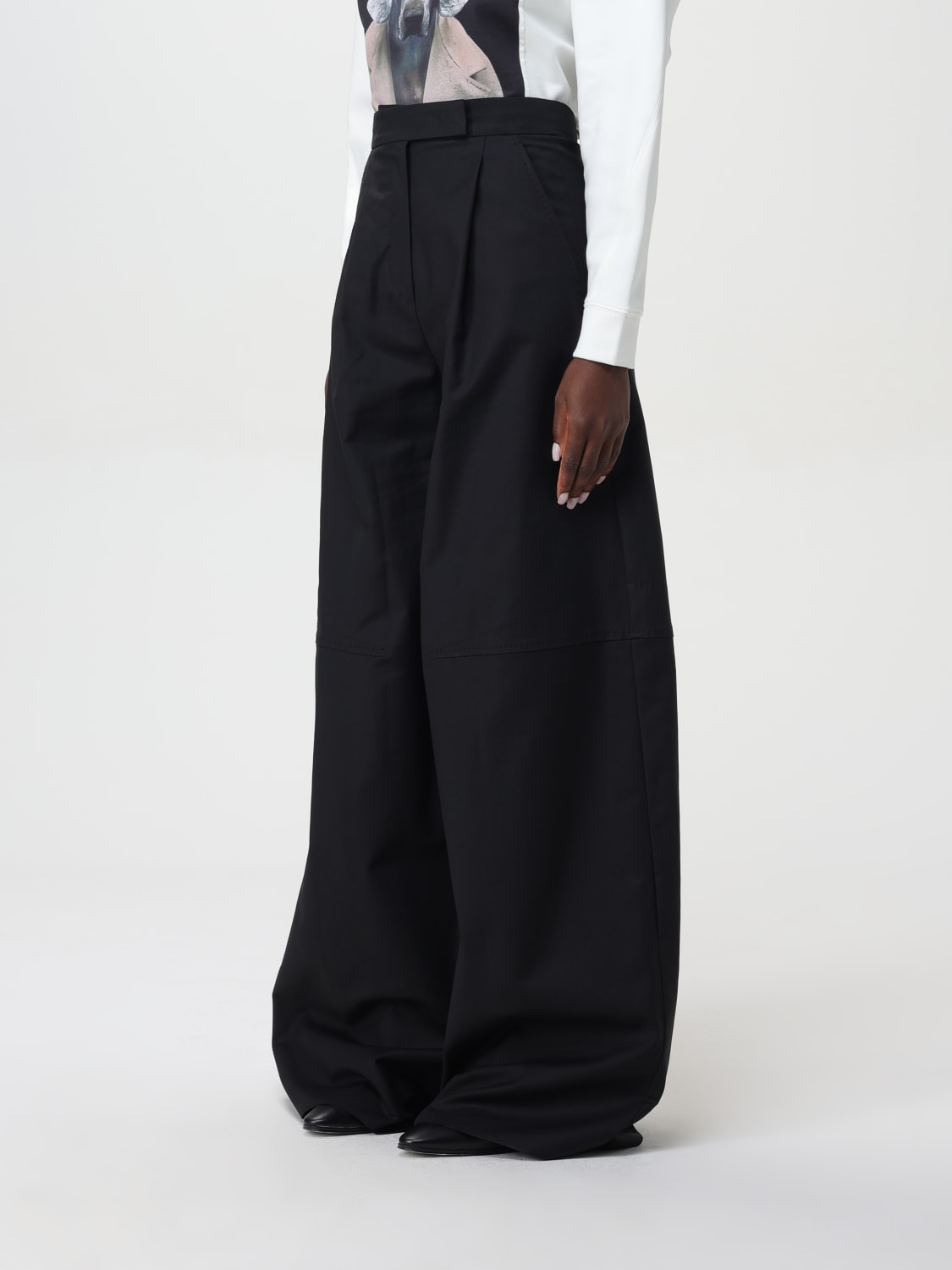 Giglio Pantalone Max Mara In Cotone Stretch