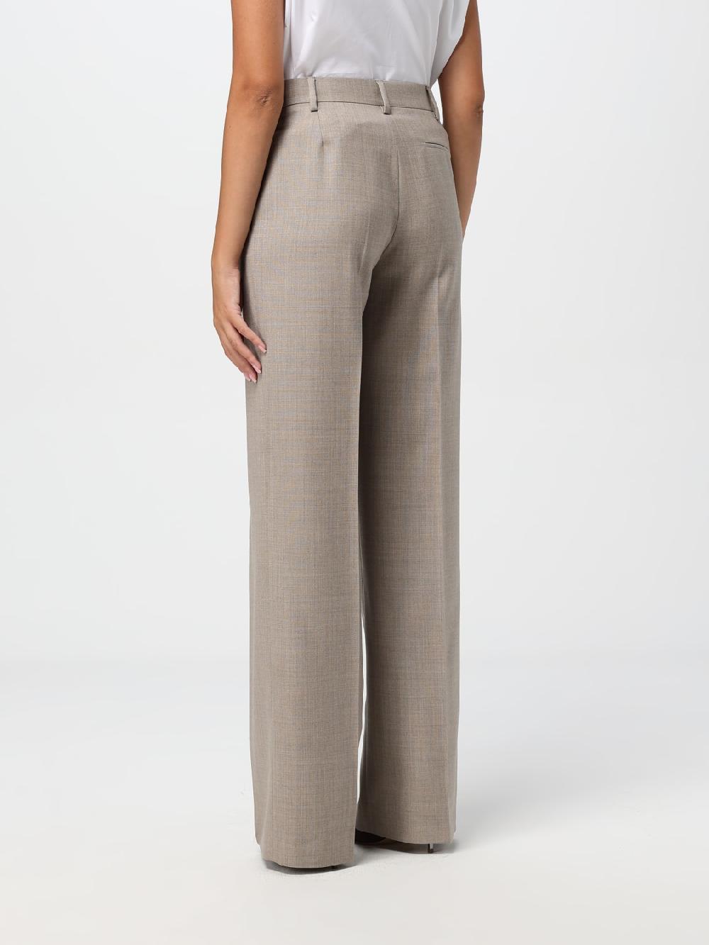 Giglio Pantalone Moschino Couture In Lana Vergine