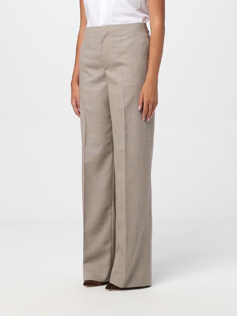 Giglio Pantalone Moschino Couture In Lana Vergine