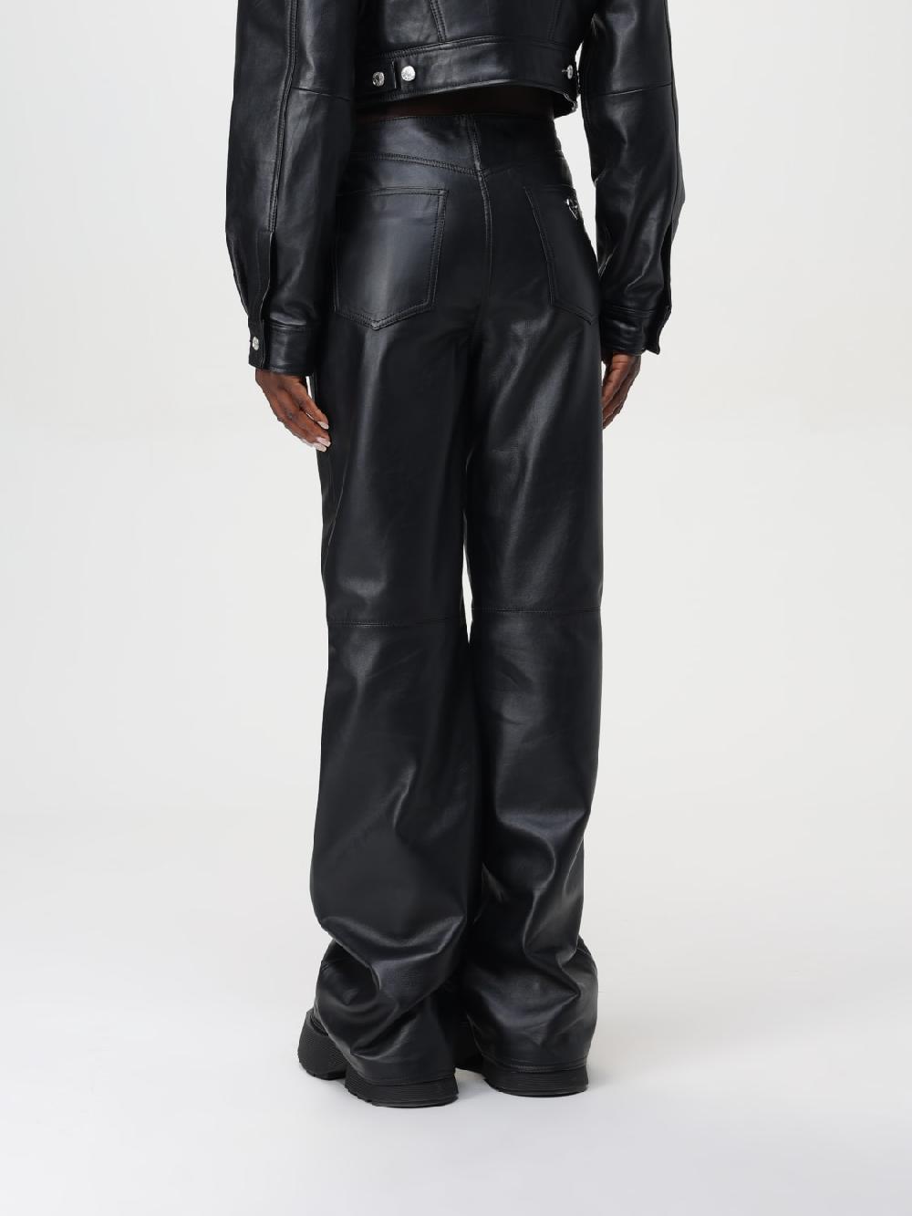 Giglio Pantalone Moschino Jeans In Pelle