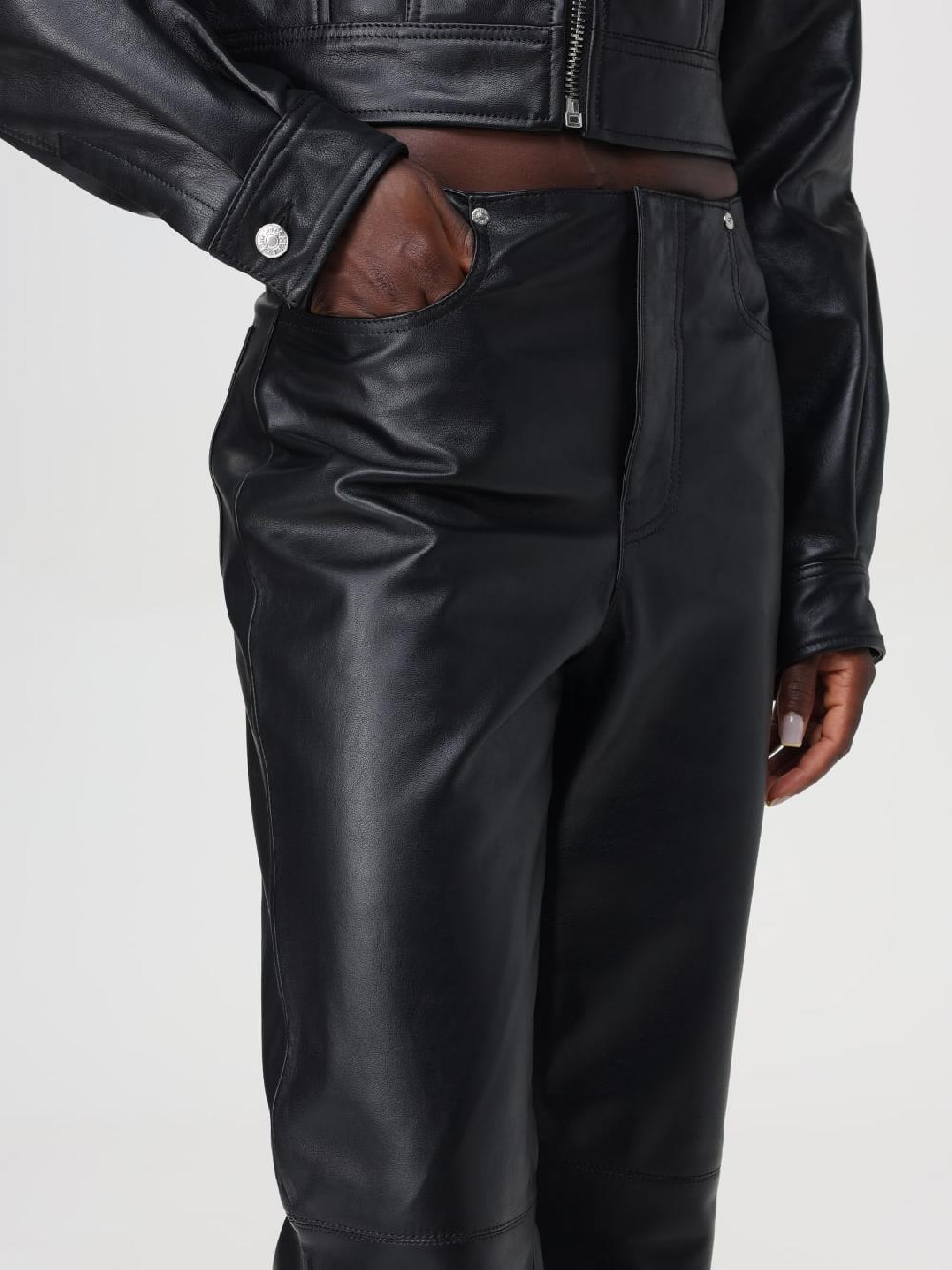Giglio Pantalone Moschino Jeans In Pelle