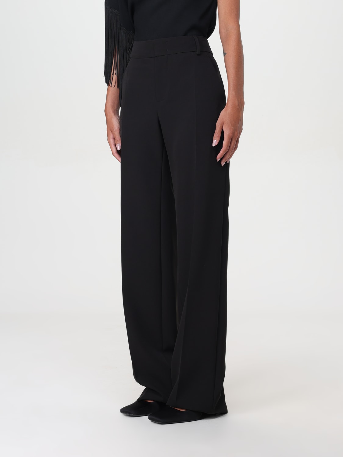 Giglio Pantalone Moschino Jeans In Viscosa