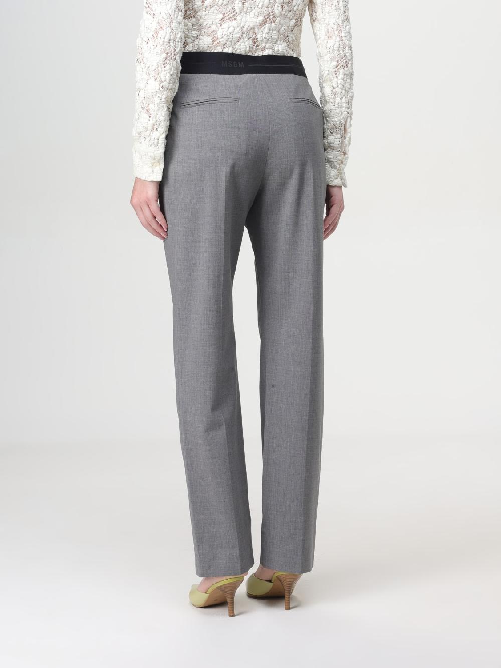 Giglio Pantalone MSGM In Lana Vergine