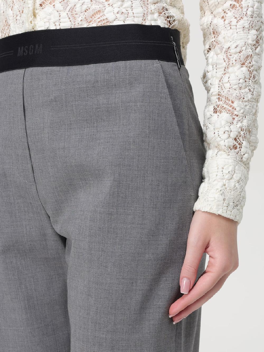 Giglio Pantalone MSGM In Lana Vergine