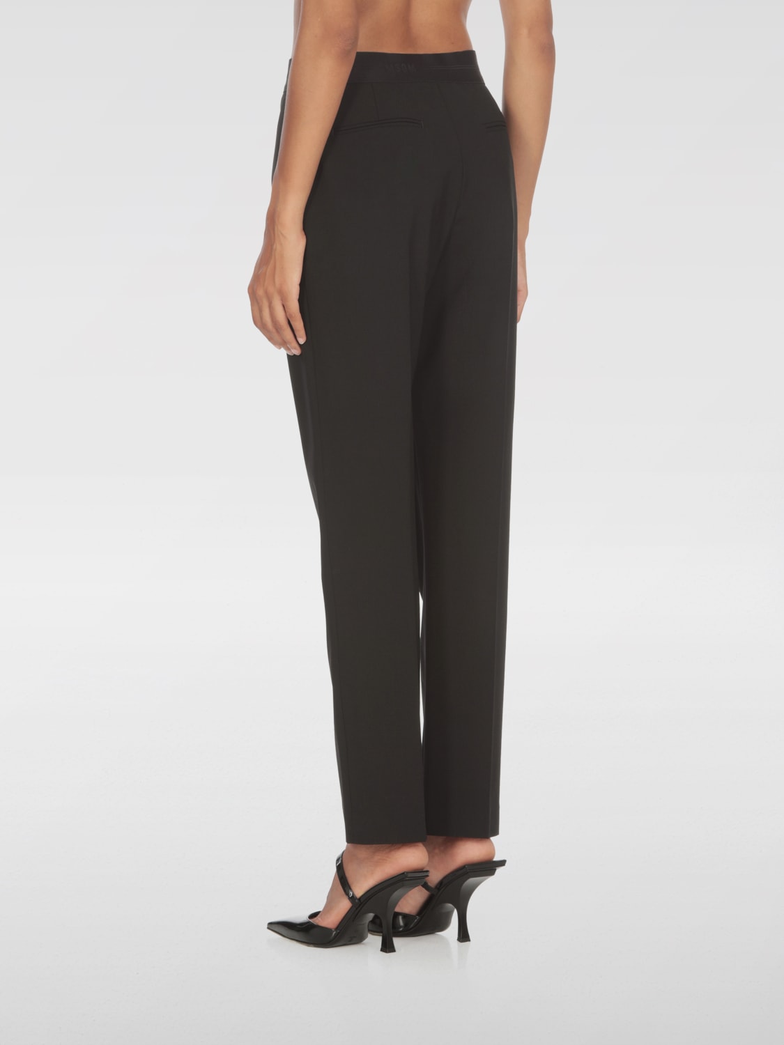Giglio Pantalone MSGM In Lana Vergine