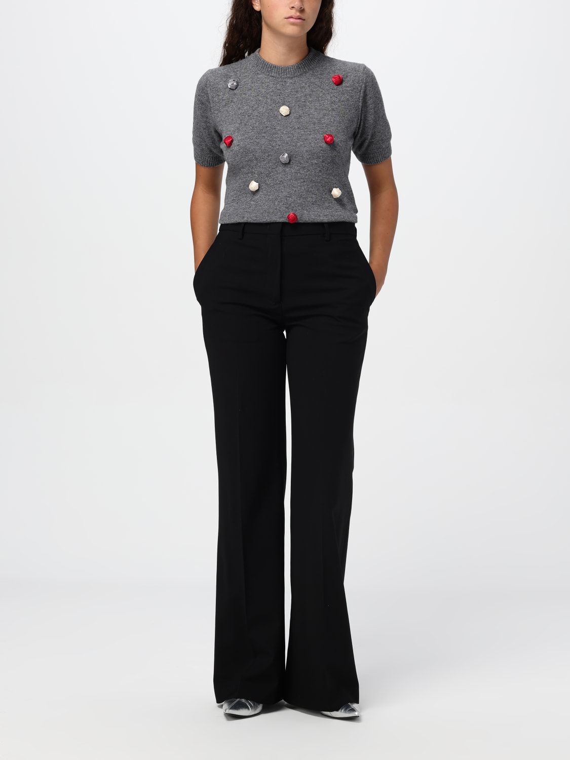 Giglio Pantalone MSGM In Lana Vergine