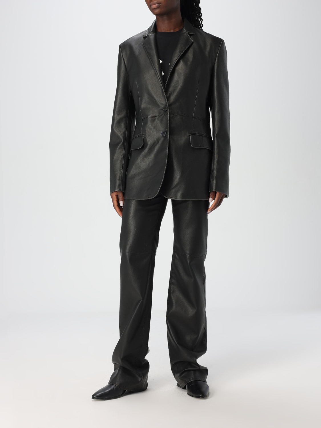 Giglio Pantalone MSGM In Pelle Sintetica