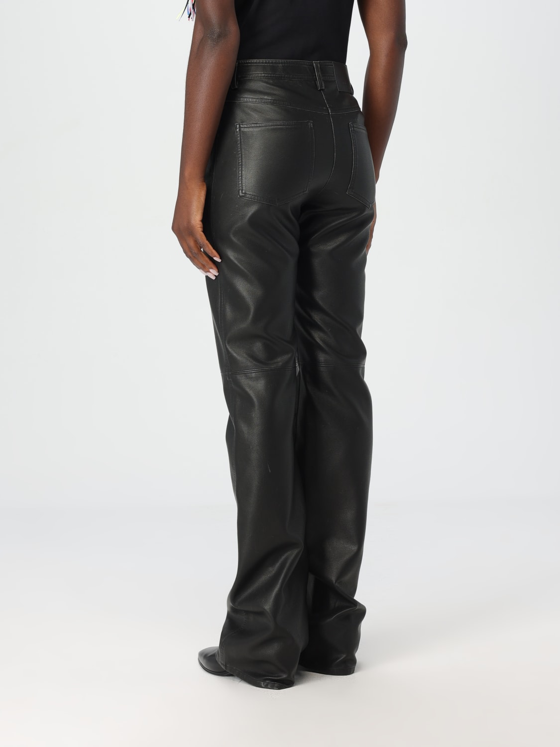 Giglio Pantalone MSGM In Pelle Sintetica