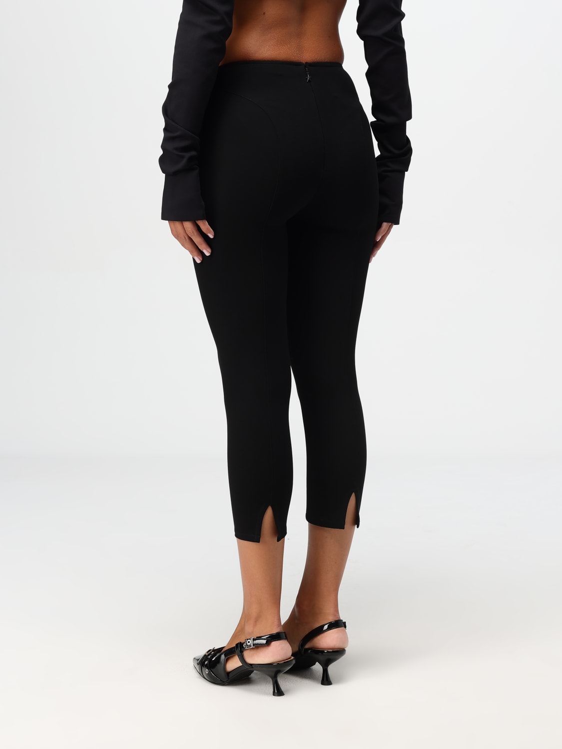 Giglio Pantalone Mugler In Tessuto Elasticizzato