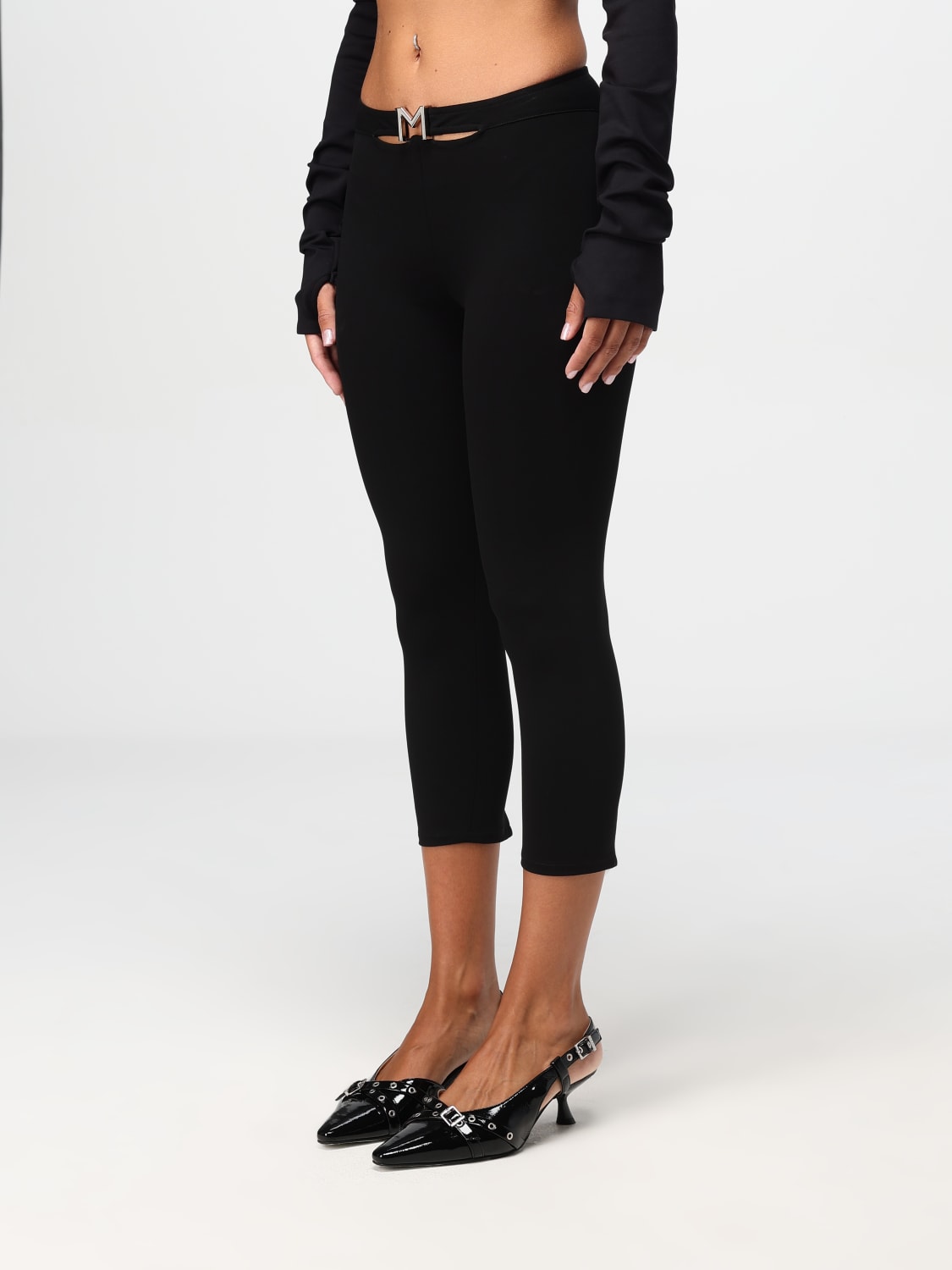 Giglio Pantalone Mugler In Tessuto Elasticizzato