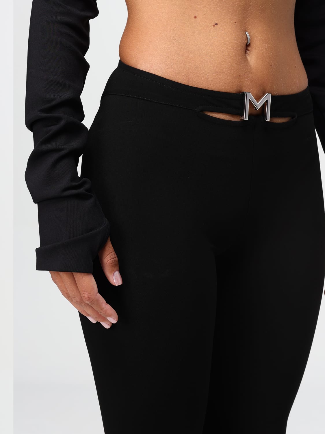 Giglio Pantalone Mugler In Tessuto Elasticizzato