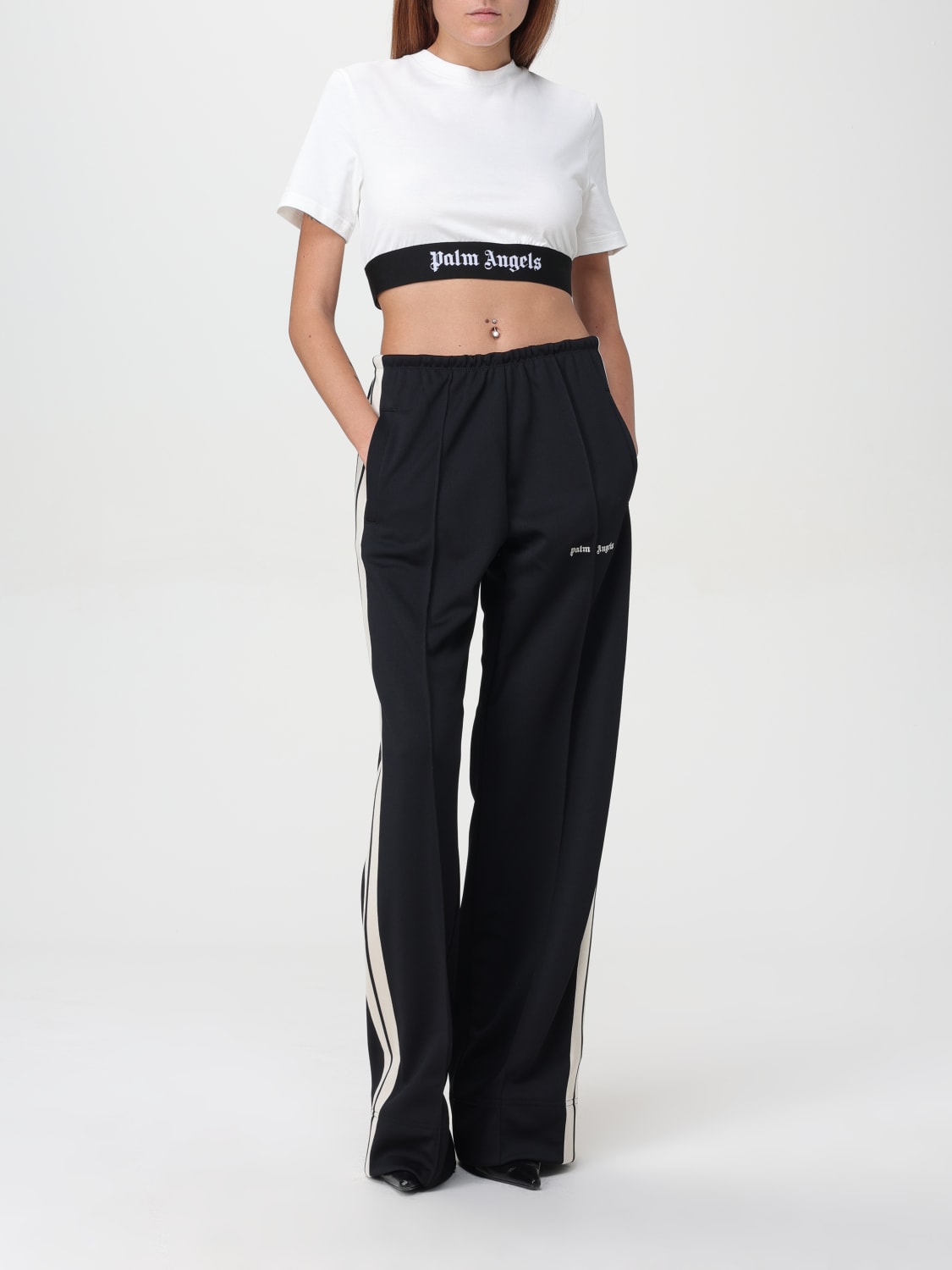 Giglio Pantalone Palm Angels In Tessuto Sintetico