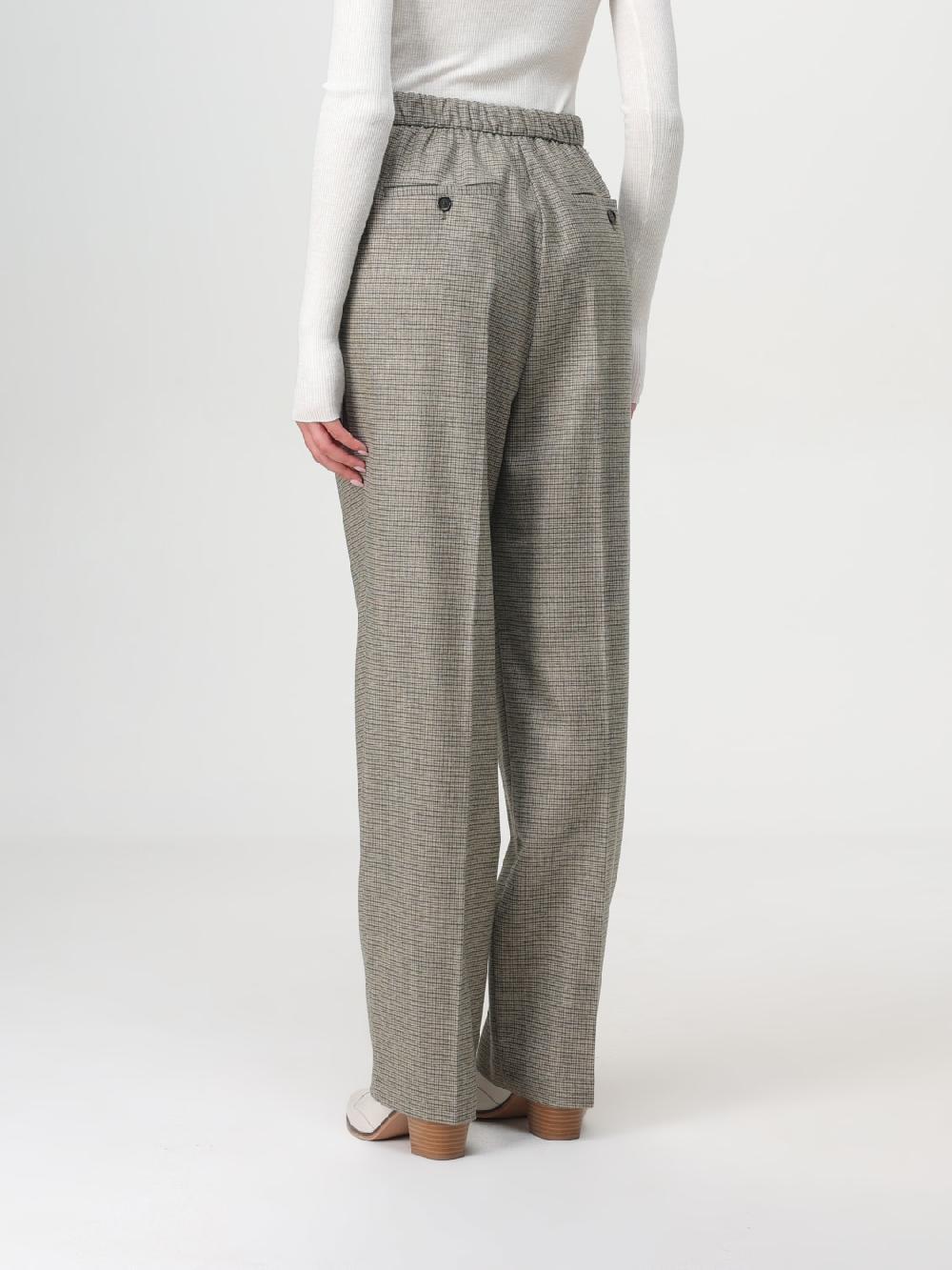 Giglio Pantalone Pinko In Misto Lana A Quadretti