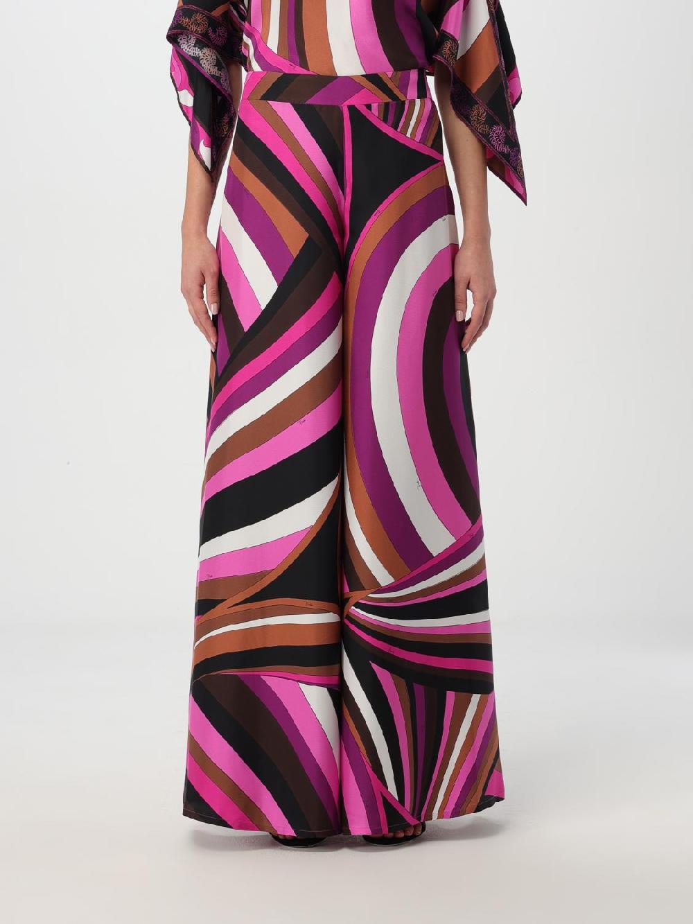 Giglio Pantalone Pucci in seta stampata