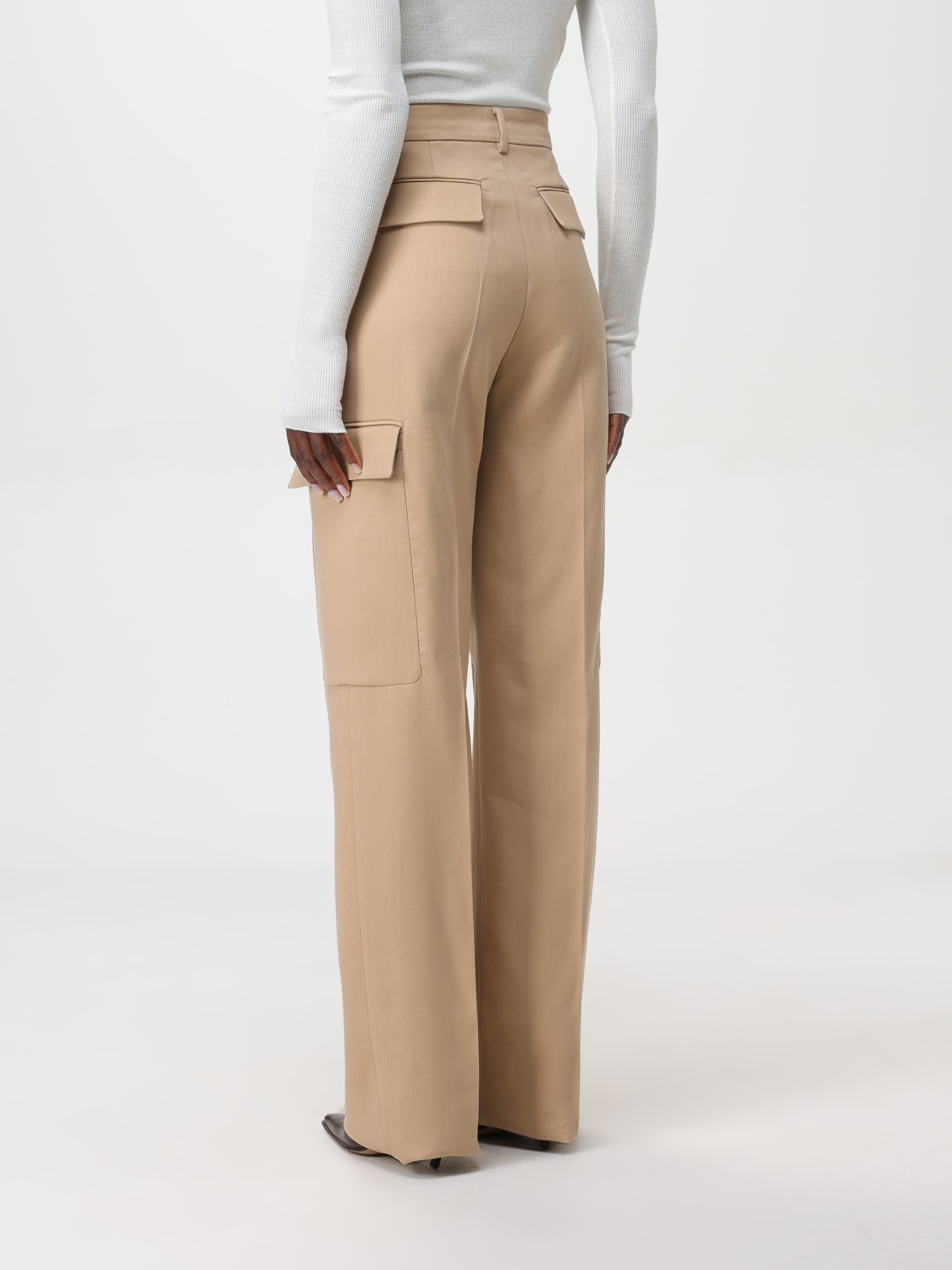 Giglio Pantalone Sportmax In Misto Cotone