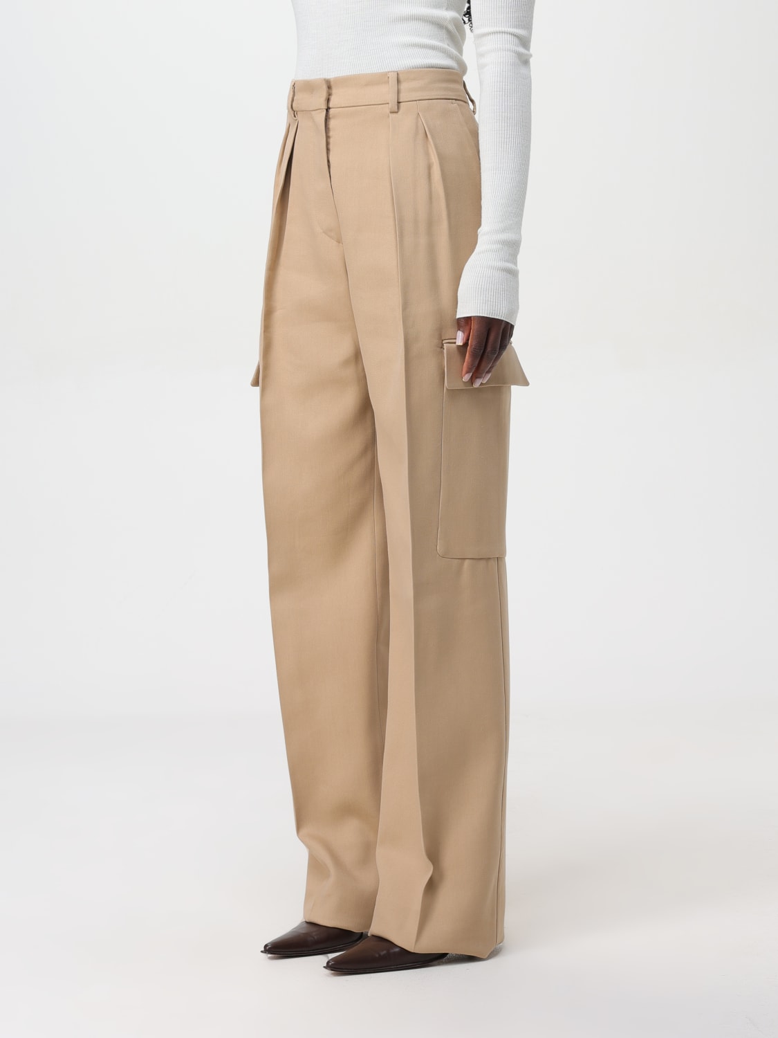 Giglio Pantalone Sportmax In Misto Cotone