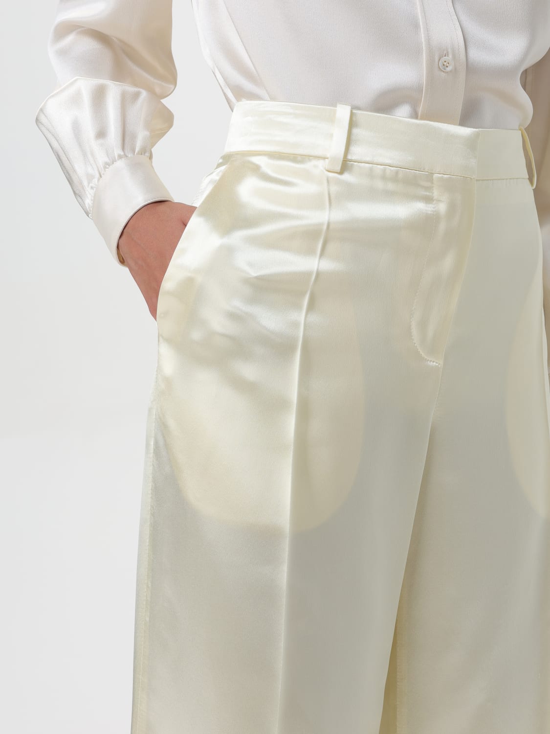 Giglio Pantalone The Row In Misto Seta