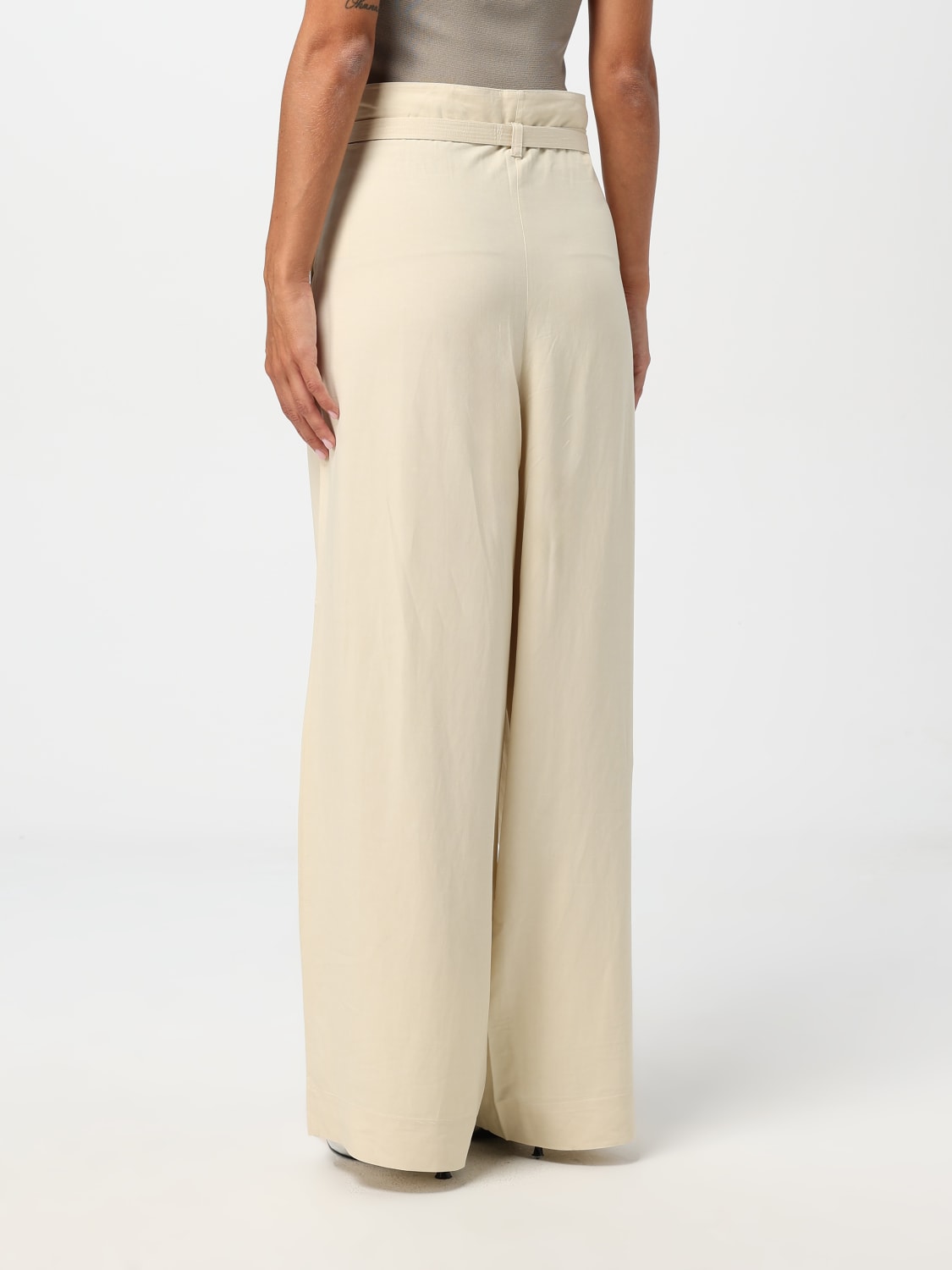 Giglio Pantalone Toteme In Misto Viscosa E Lino