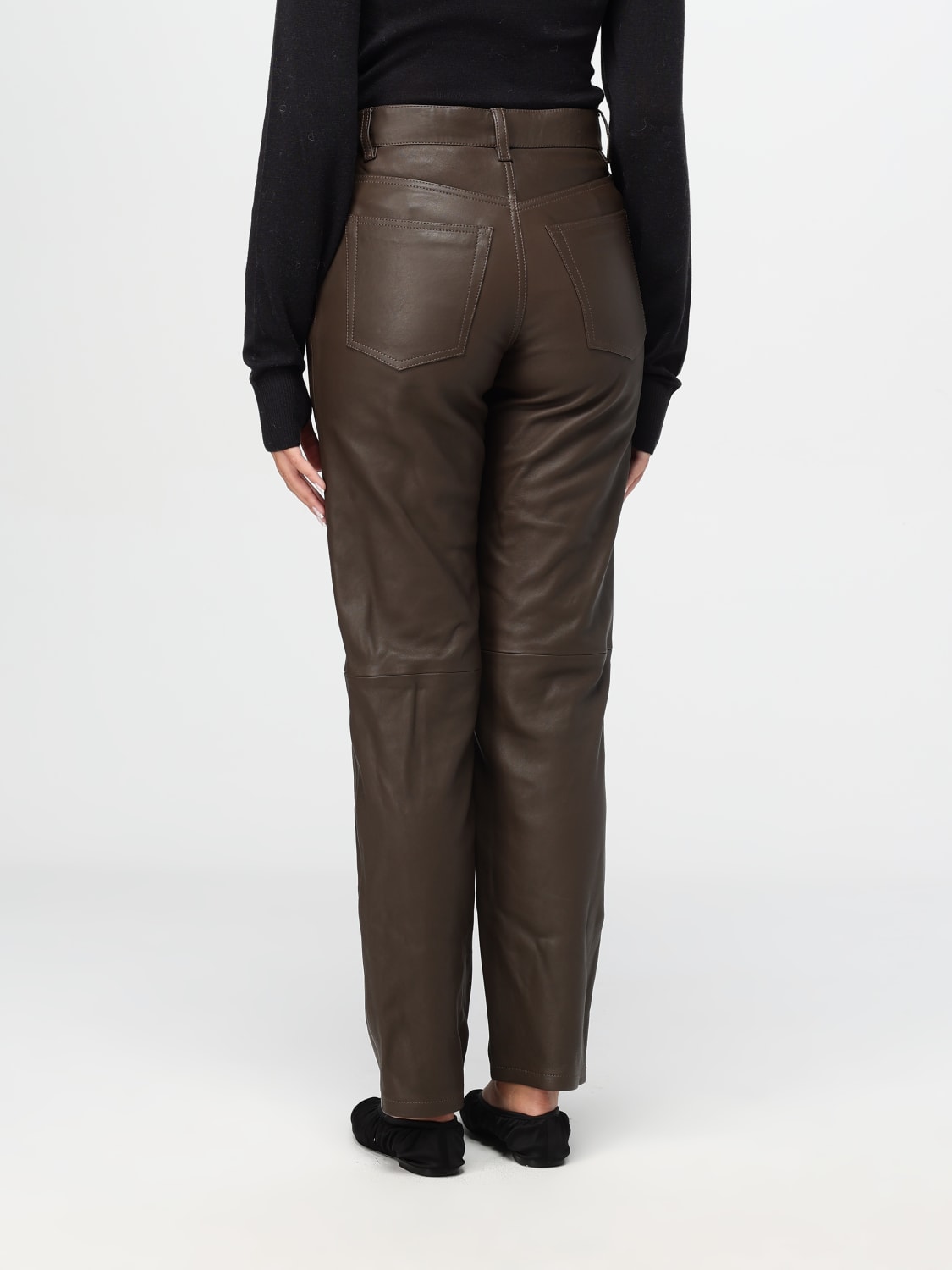 Giglio Pantalone Toteme In Pelle