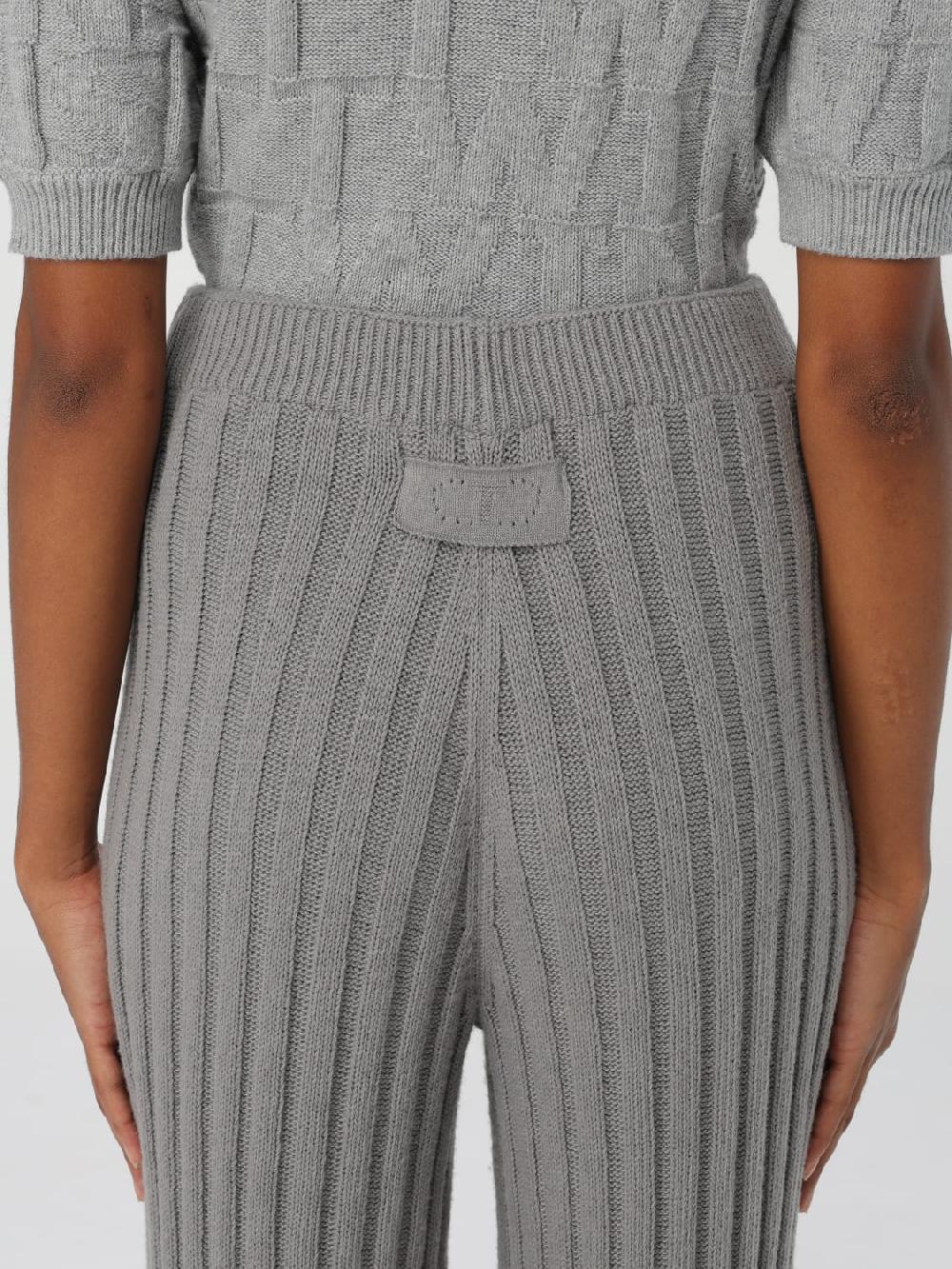 Giglio Pantalone Twinset In Maglia Di Misto Lana