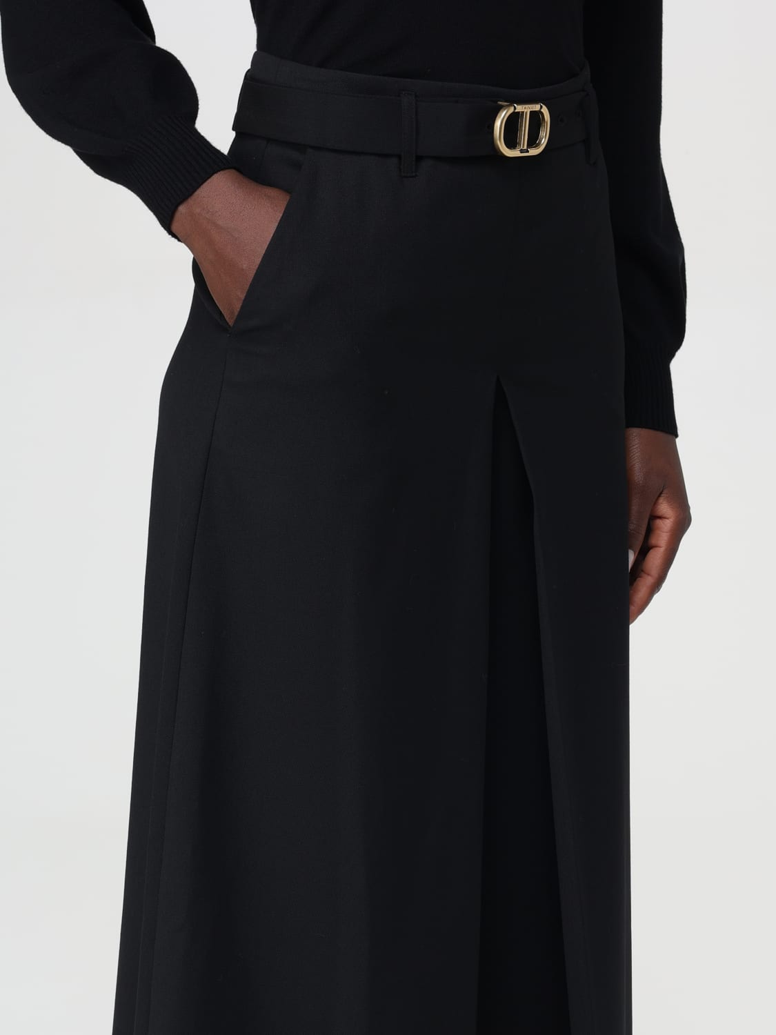 Giglio Pantalone Twinset In Misto Lana