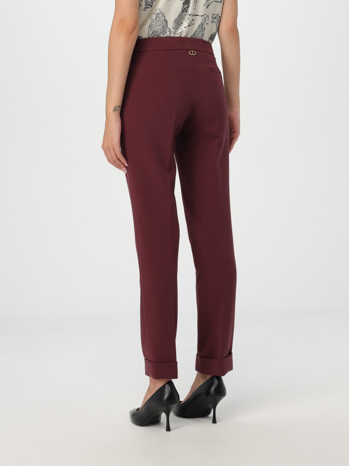 Giglio Pantalone Twinset In Misto Viscosa